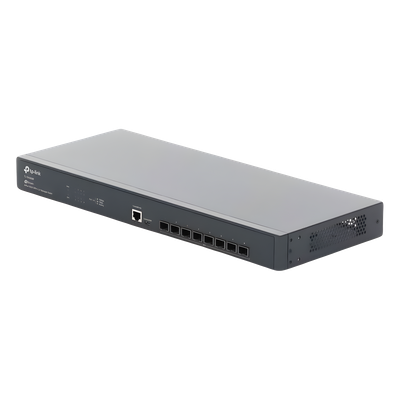 Switch Fibra Óptica L2+ / 8 Puertos SFP+ 10G / 160 Gbps / Sin Ventiladores / Montaje en Rack / Gestión Omada Centralizada
