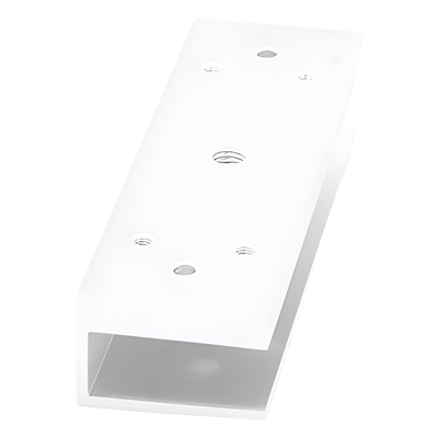 Montaje en U para Puerta de Vidrio / Sin Perforación / Puertas 8 a 15 mm / 130x41x28 mm / 0.24 kg