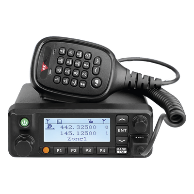 Radio Móvil DMR Doble Banda / VHF 136-174 MHz / UHF 400-480 MHz / 45W VHF / 35W UHF / 1000 Canales / Cifrado Digital / MIL-STD-810 / DTMF