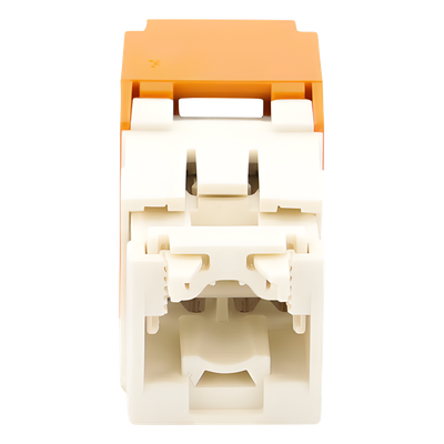Módulo Jack RJ45 / Cat 6 / 8P8C / Terminación TG Sin Herramienta / 22-26 AWG / Naranja