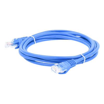 Cable de Parcheo UTP Cat5e / 2 m (6.56 ft) / Azul / 1 Gbps / RJ45
