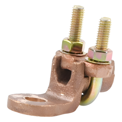 Conector de Bornes / 1/2" / Calibre 1/0 AWG a 250 KCM / Bronce / Sin Soldadura / Acero Tropicalizado