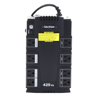 UPS Standby / 425 VA / 255 W / 8 Tomas NEMA 5-15R / 4 con Batería + 4 Protección / Topología Standby / USB de Gestión