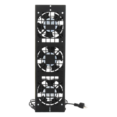 Kit de Ventiladores para Gabinete de Piso / 110 Vca / 12 x 12 cm / 1.56 ft Cable / Acero Calibre 18