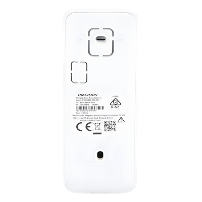 Detector Inalámbrico de Ruptura de Cristal / 3 en 1 / 2 Zonas Cableadas / Alcance 8 m (26.2 ft) / Ángulo 120°