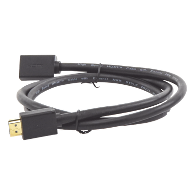 Cable Extensor HDMI / 1 m (3.28 ft) / 4K@60Hz / 3D / HDR / Macho a Hembra / Cobre Estañado / Transmisión Estable