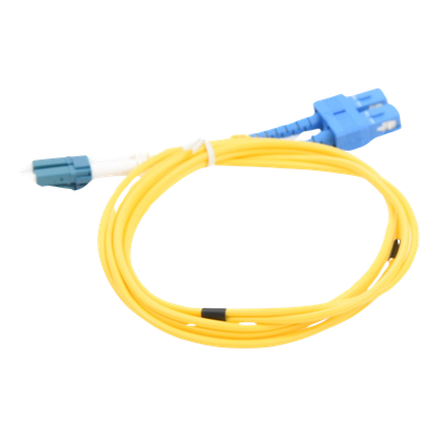 Jumper de Fibra Óptica / Monomodo 9/125 / LC/SC Duplex / 1 Metro (3.28 Pies) / ITU-T G.652.D