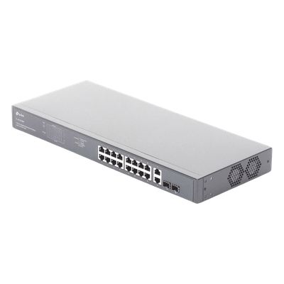 Switch PoE / 16 Puertos Gigabit / 2 SFP / 2 Combo / 250W PoE / 36 Gbps / Rackmount