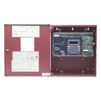 Panel de Control de Alarma Contra Incendios Direccionable / 198 Puntos / 1 Lazo SLC / Comunicador Dual IP/POTS / 4 Circuitos NAC / Alcance 3,000 m (10,000 ft)