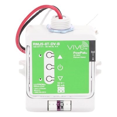 Módulo de Atenuación Inalámbrico / Control 0-10 V / 8 A / 120/277 V / RF 9 m (29.5 ft) a través de muros / Compatible con Controles Pico y Sensores Radio Powr Savr