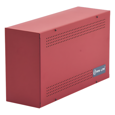 Gabinete de Baterías / Capacidad 2 x 17 Ah / Montaje Inferior FACP / Entrada por Conduito / Separación 15.24 cm (6 in)