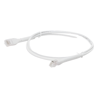 Cable de Parcheo Cat6 / Ultra Slim 1 m (3.28 ft) / UTP / RJ45 Modular / Blanco