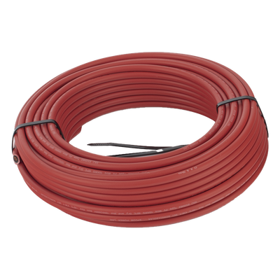 Cable Fotovoltaico / 6 mm² (10 AWG) / 1000/2000 V / 120°C / 50 m (164 ft) / Rojo y Negro / XLPE Resistente a UV