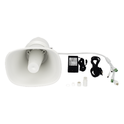 Bocina IP / 25 Watts / 124 dB / IP67 / Entrada de Alarma / SIP e ISUP / Sin Amplificador