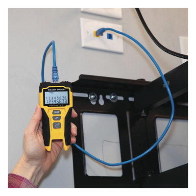 Tester de Cable LAN / Pantalla LCD Retroiluminada / Detección de Fallas Múltiples / Generador de Tono / Cat3 a Cat7 / Blindaje y No Blindaje