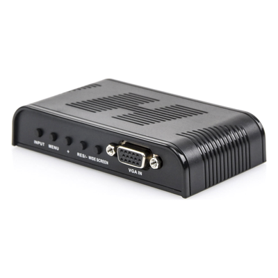 Convertidor de Video / S-Video, BNC y VGA a VGA / Resolución 1920x1200 / 6 Modos HD / Ajuste de Imagen / Fuente 5V 1A Incluida