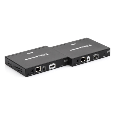 Receptor HDMI IP / 4K@30Hz / 1080p@60Hz / Alcance 120 m (393.7 ft) / Cat6/6a / Control IR / Switch IGMP