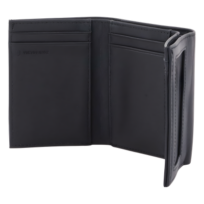 Cartera de Piel / Triple Pliegue / 6 Tarjetas / Divisor de Billetes / 9x10x3 cm / 0.1 kg