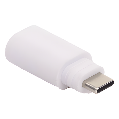 Adaptador de Conexión / Micro USB a USB-C / Compatible Panel Solar y Cámara Batería / Plástico Resistente