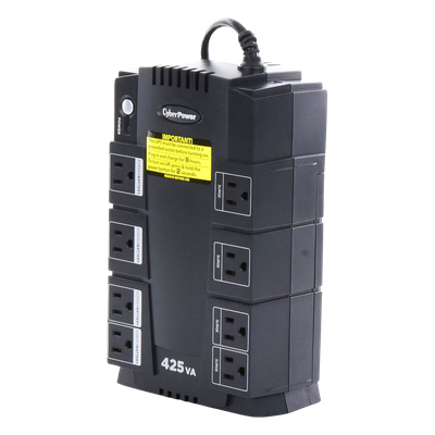 UPS Standby / 425 VA / 255 W / 8 Tomas NEMA 5-15R / 4 con Batería + 4 Protección / Topología Standby / USB de Gestión