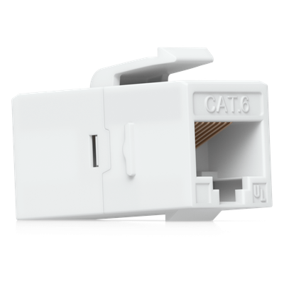 Acoplador Keystone / Cat6 Pass-Through / 10 Gbps / PoE / Snap-In / Paquete 12 Unidades