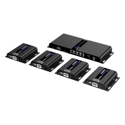 Extensor y Divisor HDMI / 1 Entrada a 4 Salidas / 4Kx2K @ 60 Hz / Alcance 120 m (393.7 ft) / Cat 6/6a / IR Integrado / Operación 24/7