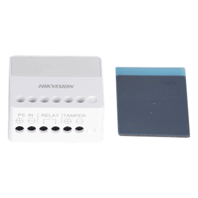 Relevador Inalámbrico / 1 Entrada Alarma 24 h / 1 Salida 0-36 Vcc 5 A / 433 MHz Bidireccional / AES-128 / LED de Estado