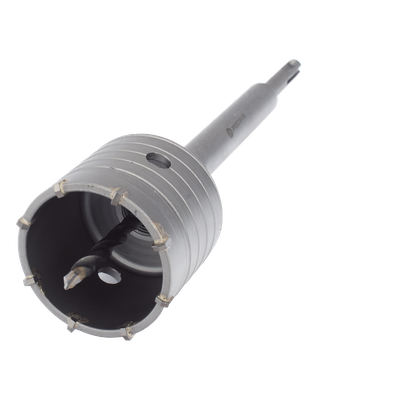 Broca Pasamuros SDS / 65 mm / Extensión 220 mm / Triple Filo / Carburo de Cobalto / Concreto
