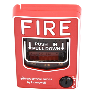 Estación Manual de Alarma Contra Incendio / Doble Acción / Cerradura con Llave / Montaje en Superficie o Empotrado / UL 38