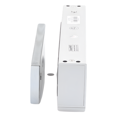 Chapa Magnética Electromagnética / 1200 lbs (544.3 kg) / Doble Voltaje 12/24 VCC / Sensor de Placa / LED Indicador / Interior