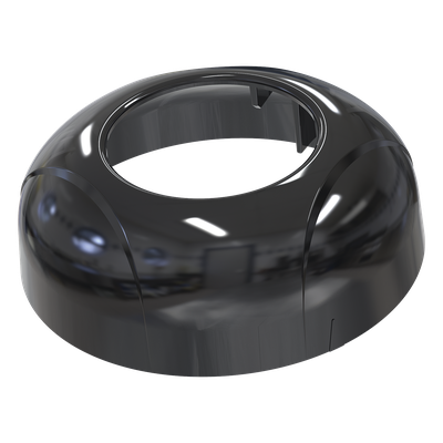 Estrobo LED / 12 LED Alta Intensidad / Rojo-Azul / Lente Transparente / Bisel Negro / IPX7 / 12 VCD