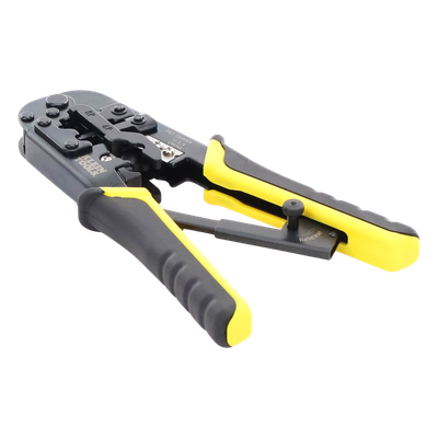 Pinza Ponchadora / RJ22-RJ11/RJ12-RJ45 / Acero Alto Carbono / Corta-Pela-Poncha / UTP-STP