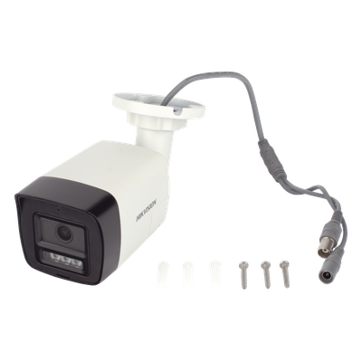 Cámara Bala TURBOHD / 2 Megapixel / Dual Light 30 m (98.4 ft) IR + 20 m (65.6 ft) Luz Blanca / Audio Bidireccional Full Duplex / IP67 / Metal