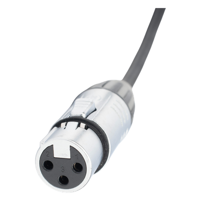 Cable de Audio / XLR 3 Polos Hembra a Plug 1/4 in Mono / 3 m (9.8 ft) / Triple Blindaje / Conectores Seetronic Serie M