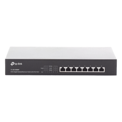 Switch PoE+ / 8 Puertos Gigabit / 126W Total / 30W por Puerto / Escritorio o Rack