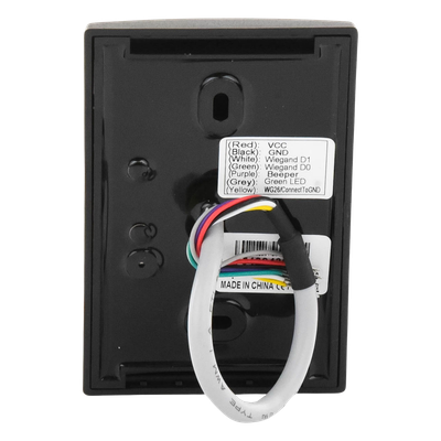 Lector de Proximidad RFID MIFARE / 13.56 MHz / Wiegand 34 Bits / IP65 / ISO14443A / 4.6 x 3 x 0.6 pulgadas / Exterior