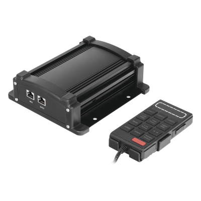 Sirena Vehicular / 100W / 115 dB / Controlador Unimando con Micrófono / 7 Tonos Americanos / Compatible Barras X67/X75