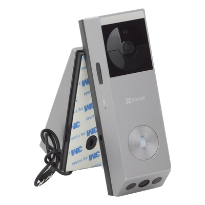 Videoportero IP de Batería / Dual Cámara 3 MP + 2 MP / Panel Solar 1.2W / IR 6 m (19.7 ft) / IP65 / Audio Bidireccional / Wi-Fi
