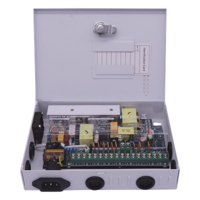 Fuente de Alimentación Profesional / 9 Canales / 16 A Total / 1.8 A por Canal / Voltaje Ajustable 11-15 VCC / 200 W / Operación -20°C a 70°C