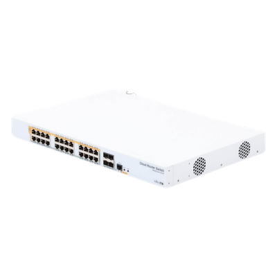 Switch PoE / 24 Puertos Gigabit / 4 SFP+ 10G / 450W PoE / 1U Rack