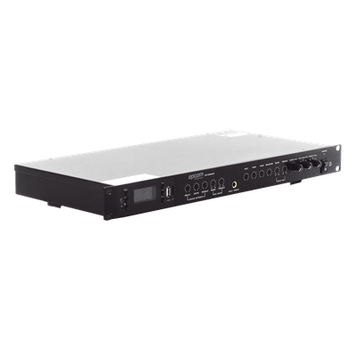 Amplificador de Audio / 2 x 60W / 4-8Ω / Bluetooth USB SD / Efectos Delay Echo Repeat / 1.59 x 0.69 x 0.14 ft