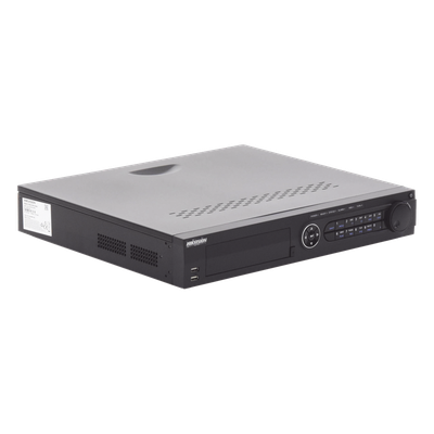 DVR Pentahíbrido / 32 Canales TurboHD + 16 Canales IP / 48 Canales Totales / 3K Lite / 5 Megapixel Lite / 4 Bahías HDD 12 TB / AcuSense / Audio por Coaxitron