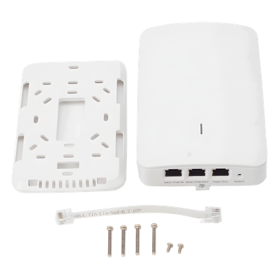 Punto de Acceso Wi-Fi 6 / Diseño de Pared / 2.5 Gbps / 3 Puertos Gigabit / PoE Passthrough / Radio IoT / Gestión Cloud