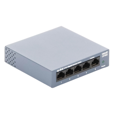 Switch de Escritorio / 5 Puertos Gigabit / 10/100/1000 Mbps / Carcasa Metálica / Auto-MDI/MDIX / Green Ethernet