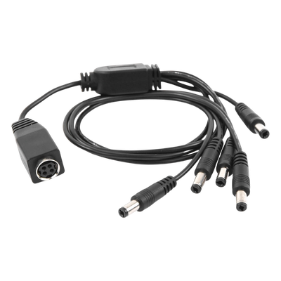 Cable de Distribución de Alimentación / 5 Vías / 4 Cámaras TurboHD / 12 VCC / 500 mA por Canal / Conector Plug 2.5'