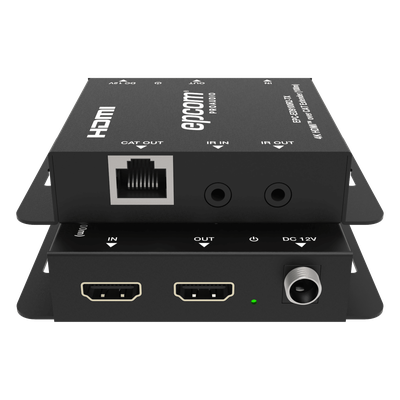Extensor HDMI / 4K30 sin Compresión / 100 m (328.1 ft) / Cat6/6a / PoC Bidireccional / Audio 5.1CH / HDCP 1.4