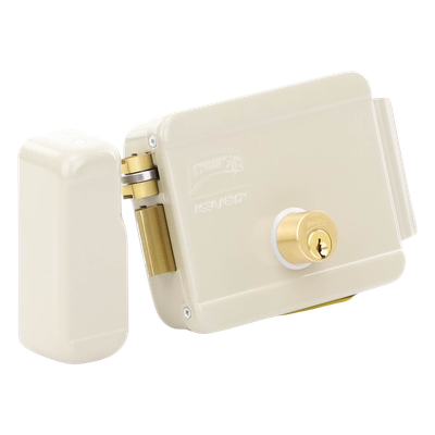 Cerradura Eléctrica / Doble Cerrojo / 12 VCC/VCA / Activación por Pulso 2 s / Izquierda / Exterior