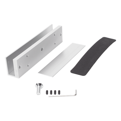 Montaje para puerta de vidrio / 180x40x28 mm / Vidrio 8-15 mm / 0.32 kg / Diseño en U
