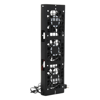Kit de Ventiladores para Gabinete de Piso / 110 Vca / 12 x 12 cm / 1.56 ft Cable / Acero Calibre 18