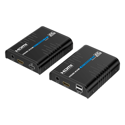 Extensor KVM HDMI / 4K 60 Hz / 120 m (393.7 ft) con CAT6 / 18 Gbps / HDCP 2.2 / Latencia 120-170 ms / IPColor Stream / Matriz 256x256